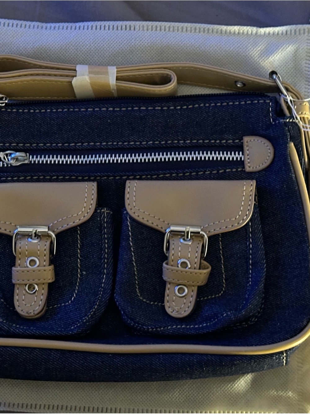 Denim Blue Shoulder Bag